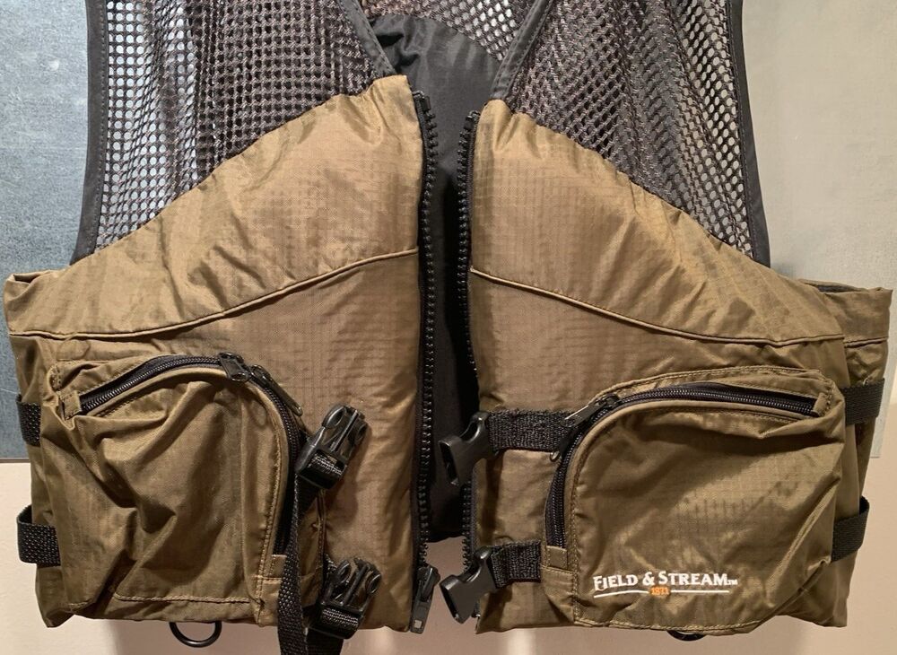 Fishing Kayaking Vest Jacket Flotation Aid Type III PFD 90Lb+ XL Field & Stream